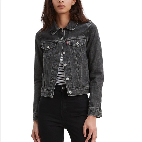 Levi's Jackets & Blazers - LEVI’S denim original trucker jean jacket dirt on my boots black gray size small
